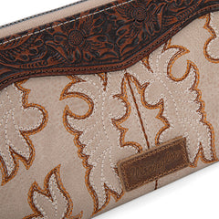 Wrangler Tooled Fringe Crossbody Bag