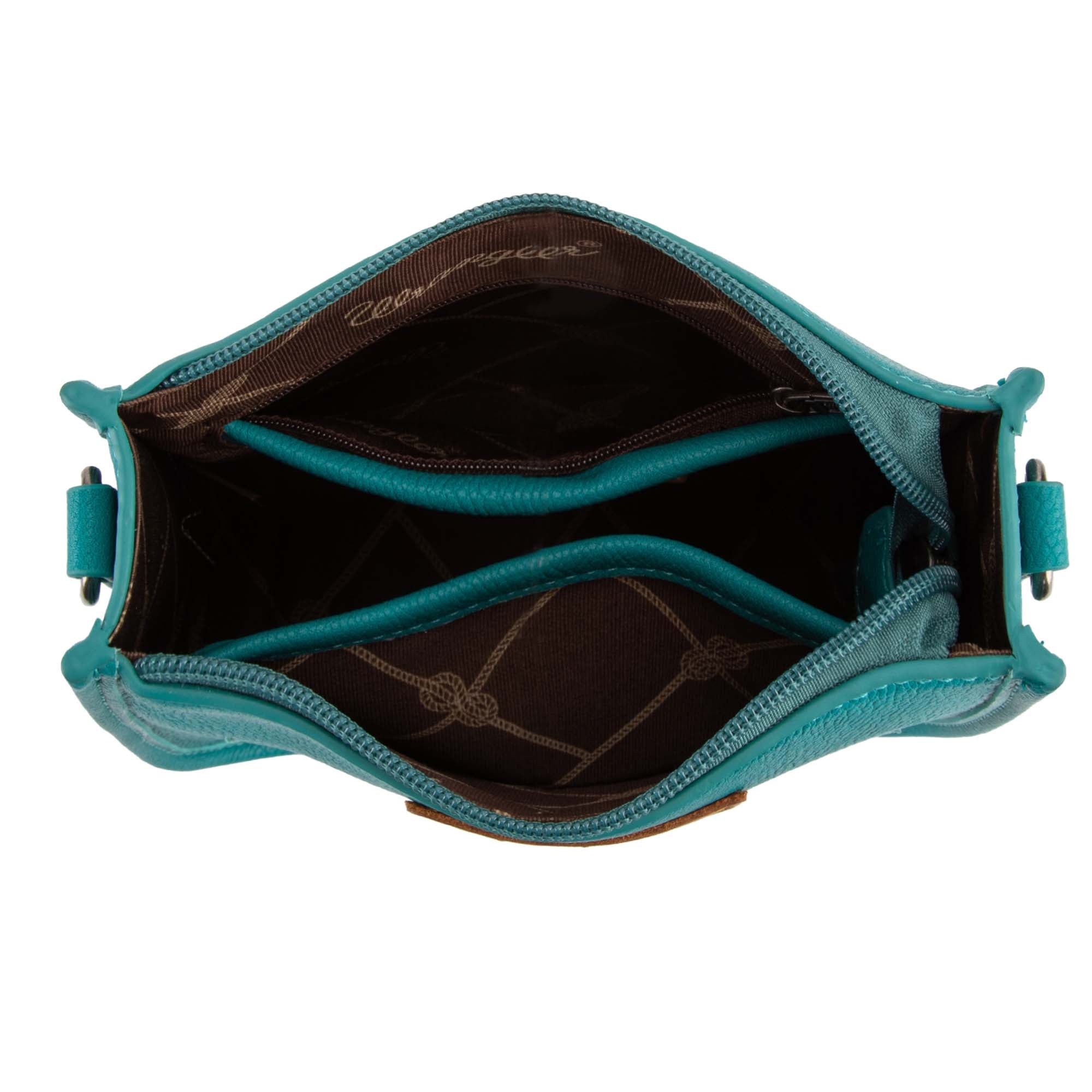 LUXURY LEATHER Womens Bag Fringe Turquoise Purse Crossbody Shoulder Stylish  Pack | eBay