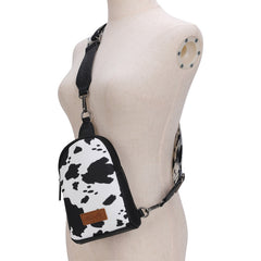 WRANGLER COW PRINT BAG SET