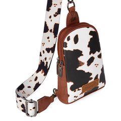 Wrangler Cow Print Sling Bag