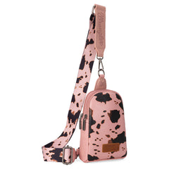 WRANGLER COW PRINT BAG SET