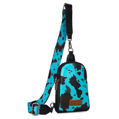 WRANGLER COW PRINT BAG SET