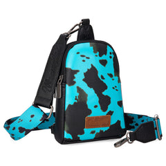 WRANGLER COW PRINT BAG SET