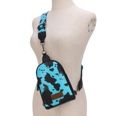 WRANGLER COW PRINT BAG SET