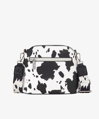 Wrangler Zippered Cow Print Crossbody Bag - Montana West World