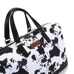 Wrangler Cow Print Trolley Sleeve Weekender Bag