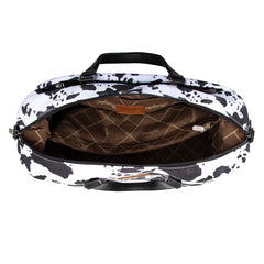 Wrangler Cow Print Trolley Sleeve Weekender Bag