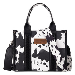 Wrangler Cow Print Concealed Tote Bag