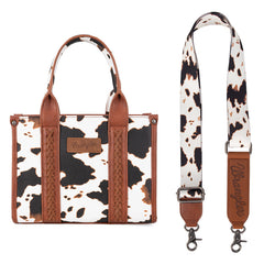 Wrangler Cow Print Concealed Tote Bag