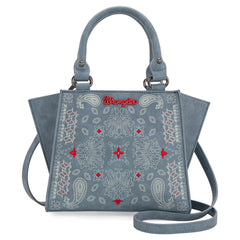 WG134-8012  Wrangler Paisley Mini Satchel/Crossbody Jean (ONLINE ORDER ONLY)