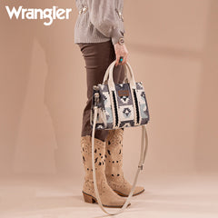 Wrangler Southwestern Print Canvas Tote Bag