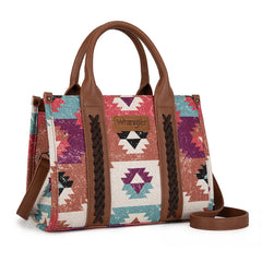 Wrangler Southwestern Print Canvas Tote Bag