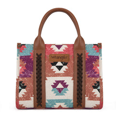 Wrangler Southwestern Print Canvas Tote Bag