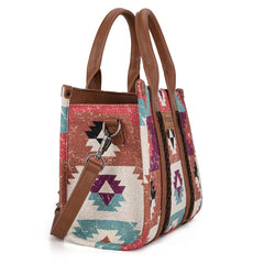 Wrangler Southwestern Print Canvas Tote Bag