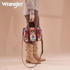 Wrangler Southwestern Print Canvas Tote Bag