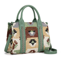 Wrangler Southwestern Print Canvas Tote Bag