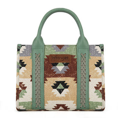 Wrangler Southwestern Print Canvas Tote Bag