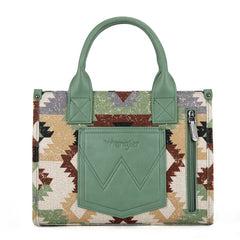 Wrangler Southwestern Print Canvas Tote Bag