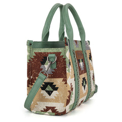 Wrangler Southwestern Print Canvas Tote Bag