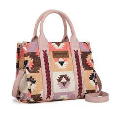 Wrangler Southwestern Print Canvas Tote Bag