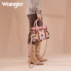 Wrangler Southwestern Print Canvas Tote Bag