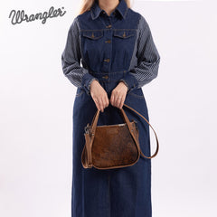 Wrangler Genuine Hair-On Cowhide Tote Bag