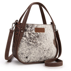 Wrangler Genuine Hair-On Cowhide Tote Bag