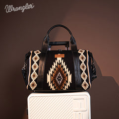 Wrangler Aztec Knitted Duffle Bag