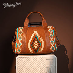 Wrangler Aztec Knitted Duffle Bag