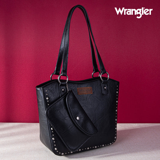 WG2-241  Wrangler Concealed Carry Tote with Matching Pouch - Black