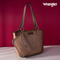 WG2-241  Wrangler  Concealed Carry Tote with Matching Pouch - Khaki