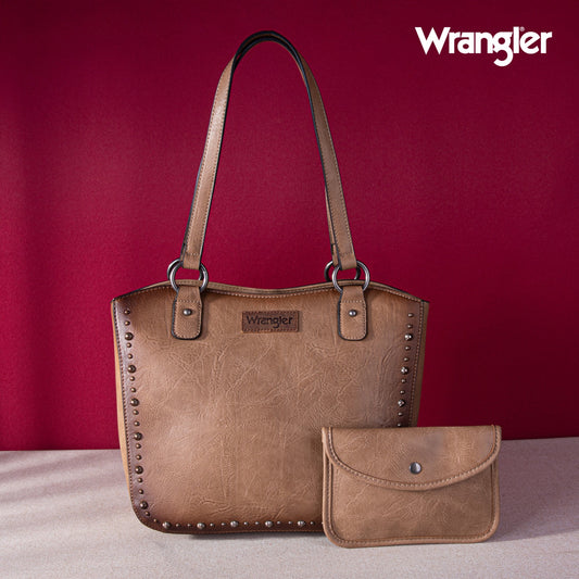 WG2-241  Wrangler  Concealed Carry Tote with Matching Pouch - Khaki