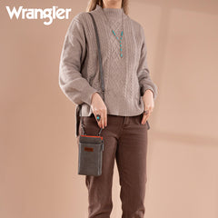 Wrangler RFID Small Crossbody Cellphone Wallet