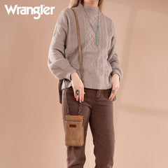 Wrangler RFID Small Crossbody Cellphone Wallet