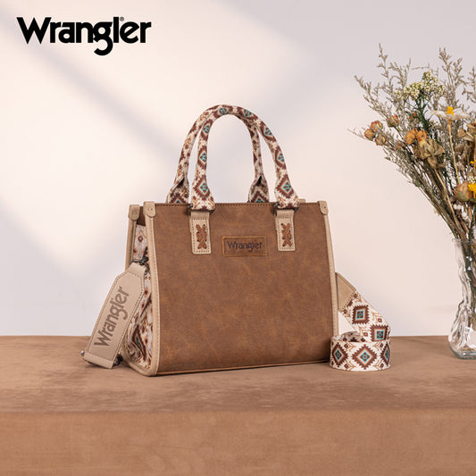 Wrangler Aztec Print Tote/Crossbody