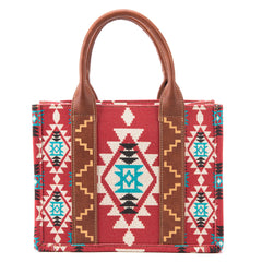 Wrangler Aztec Southwestern Pattern Dual Sided Print Canvas Tote/Crossbody Bag Collection - Cowgirl Wear