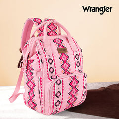 2024 New Wrangler Aztec Southwestern Pattern Dual Sided Print Multi-function Backpack