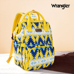 2024 New Wrangler Aztec Southwestern Pattern Dual Sided Print Multi-function Backpack