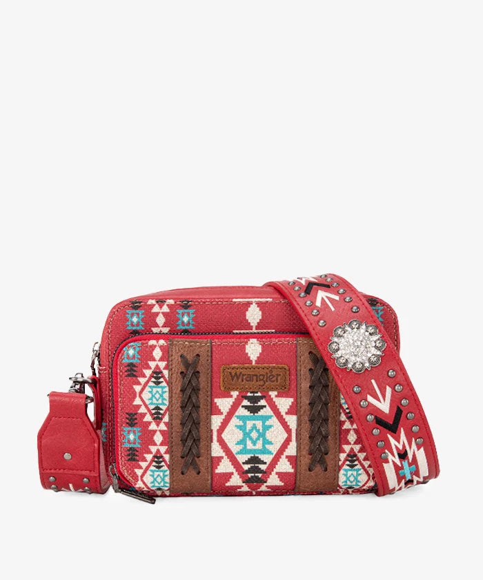 Wrangler Aztec Printed Crossbody Purse - Montana West – Cowgirl Wear