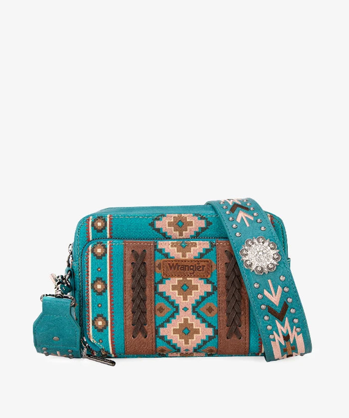 Wrangler Aztec Printed Crossbody Purse - Montana West – Cowgirl Wear