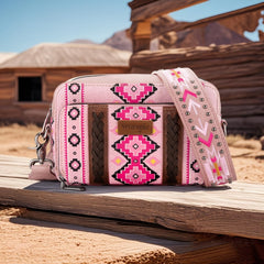 Wrangler Aztec Printed Crossbody Purse