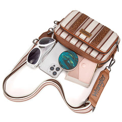 Wrangler Striped Crossbody Purse