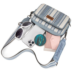 Wrangler Striped Crossbody Purse