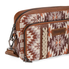 Wrangler Aztec Printed Crossbody Purse