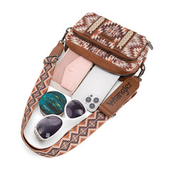 Wrangler Aztec Printed Crossbody Purse