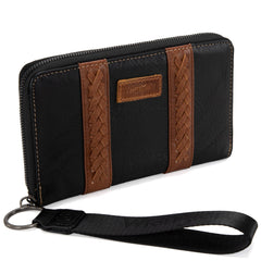 WG2208-W006  Wrangler Whipstitch Wallet/Wristlet - Black