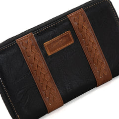 WG2208-W006  Wrangler Whipstitch Wallet/Wristlet - Black