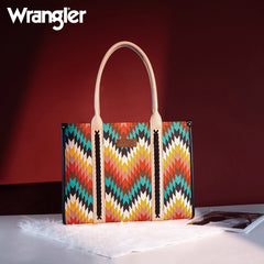 Wrangler Southwestern Pattern Dual Sided Print Concealed Carry -Tote/Crossbody