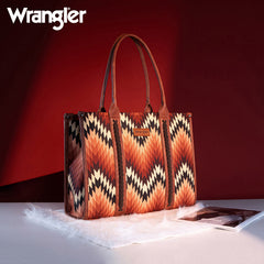 Wrangler Southwestern Pattern Dual Sided Print Concealed Carry -Tote/Crossbody