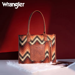 Wrangler Southwestern Pattern Dual Sided Print Concealed Carry -Tote/Crossbody